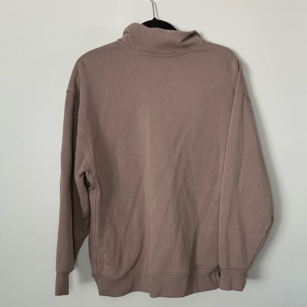 Athleta Forever Fleece Quarter Zip Pullover - Picture 3 of 3